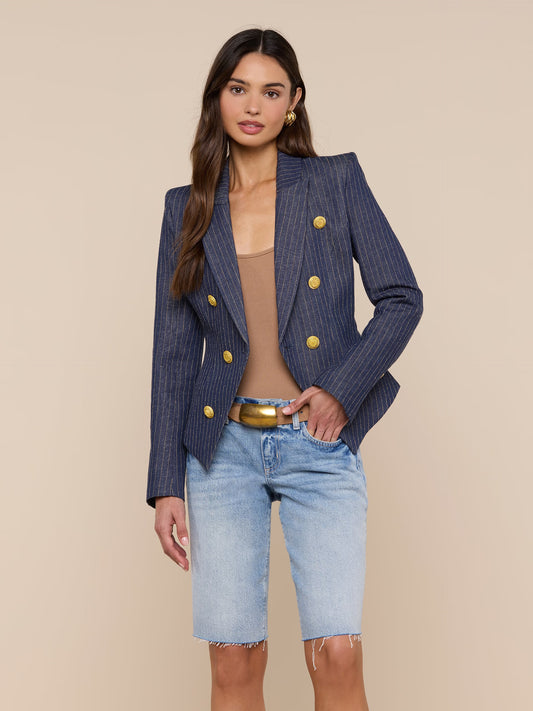 Solar Pinstripe Blazer