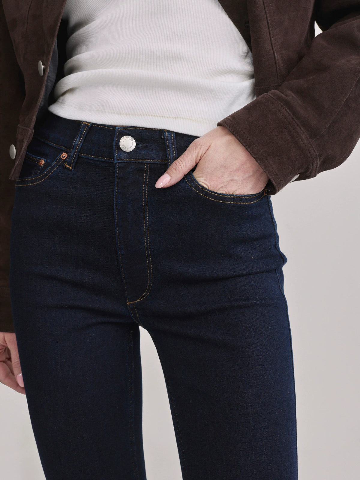Harvest Moon Halle Straight High-Rise Jeans