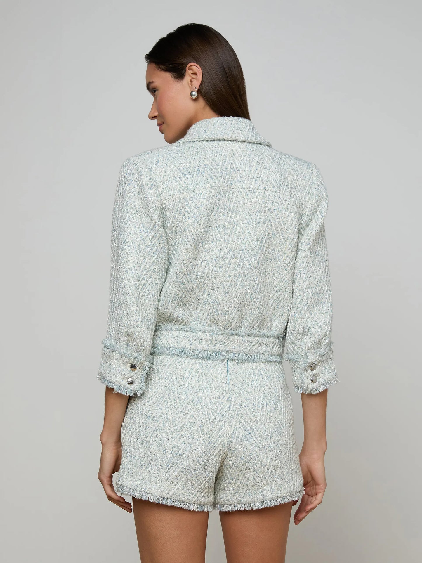 Jia Fringed Tweed Jacket