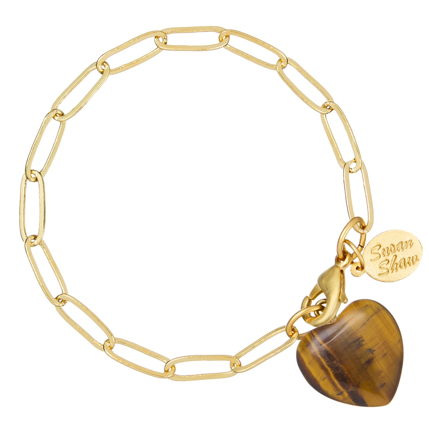 Audrey Heart Bracelet - Tigers Eye