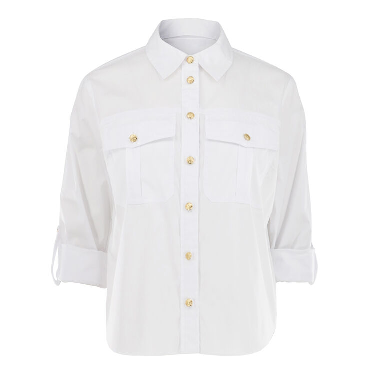 Catriona Button-Front Shirt