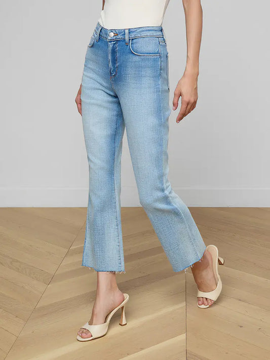 Kendra Cropped Flare Jean