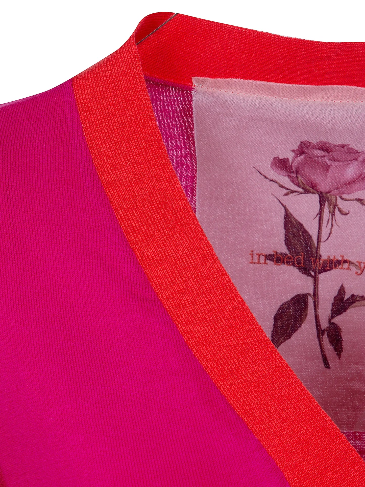 Hot Pink Split Cardigan