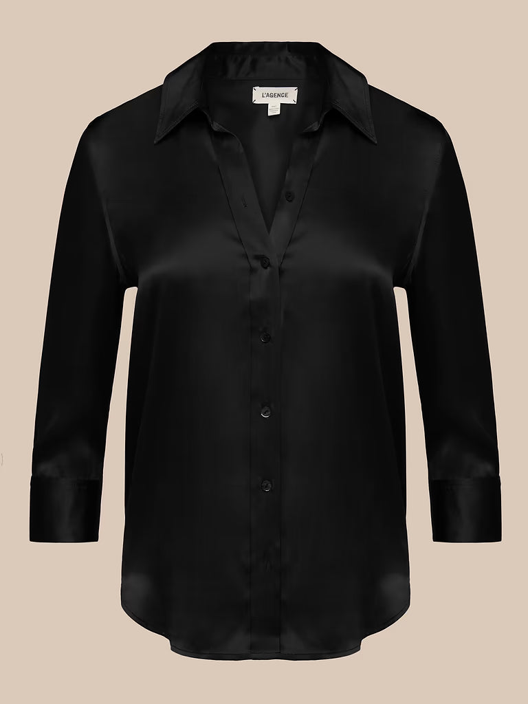 Dani Silk Blouse - Black