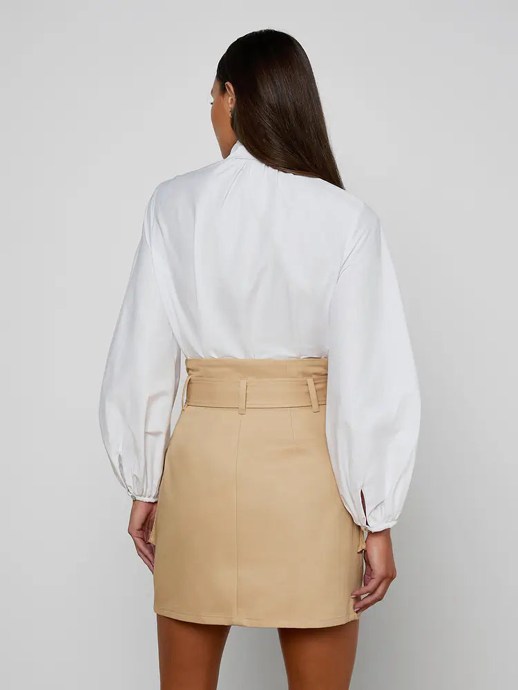 Deon Tie-Neck Blouse