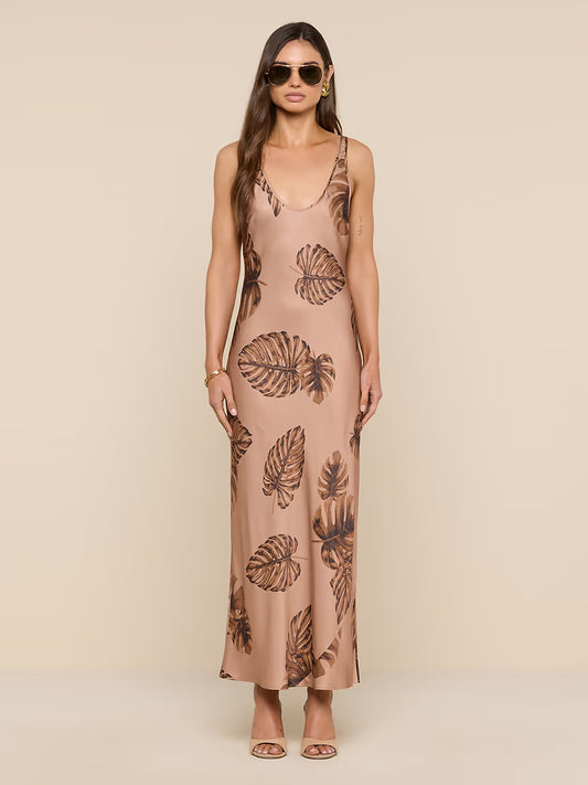 Akiya Satin Maxi Dress