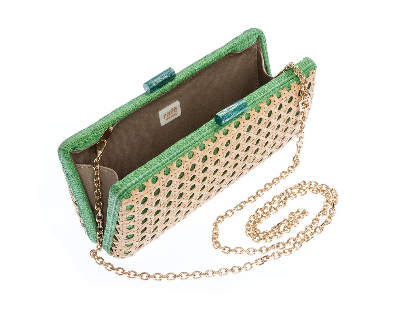 GREEN ALESSANDRA CLUTCH