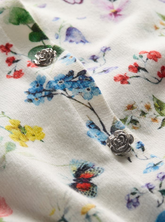 Carson Printed Cardigan - Twisting Vines