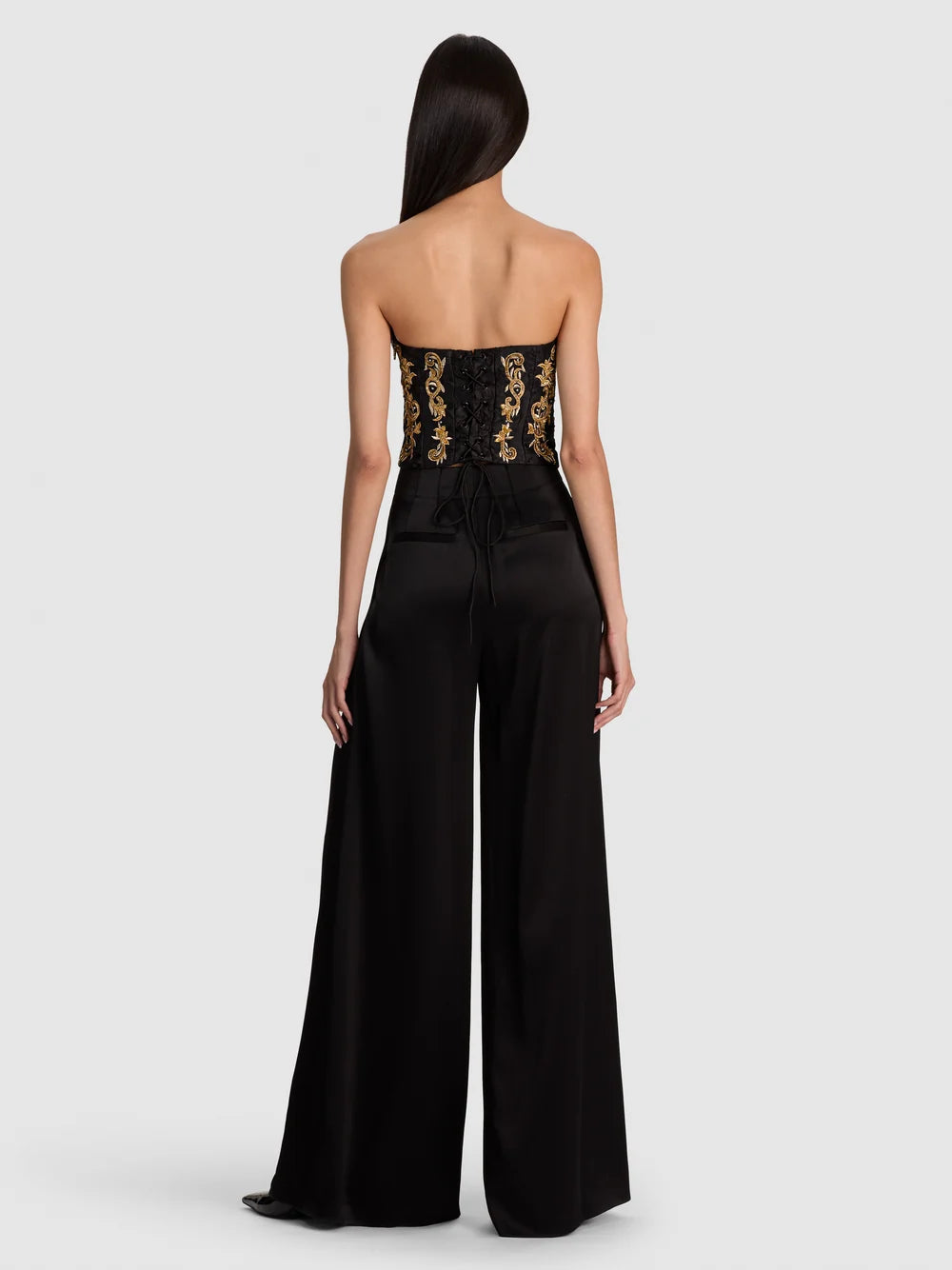 Alecia Embellished Strapless Bustier