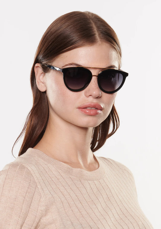 CLIO NYLON Black + Shadow 24k Sunglasses