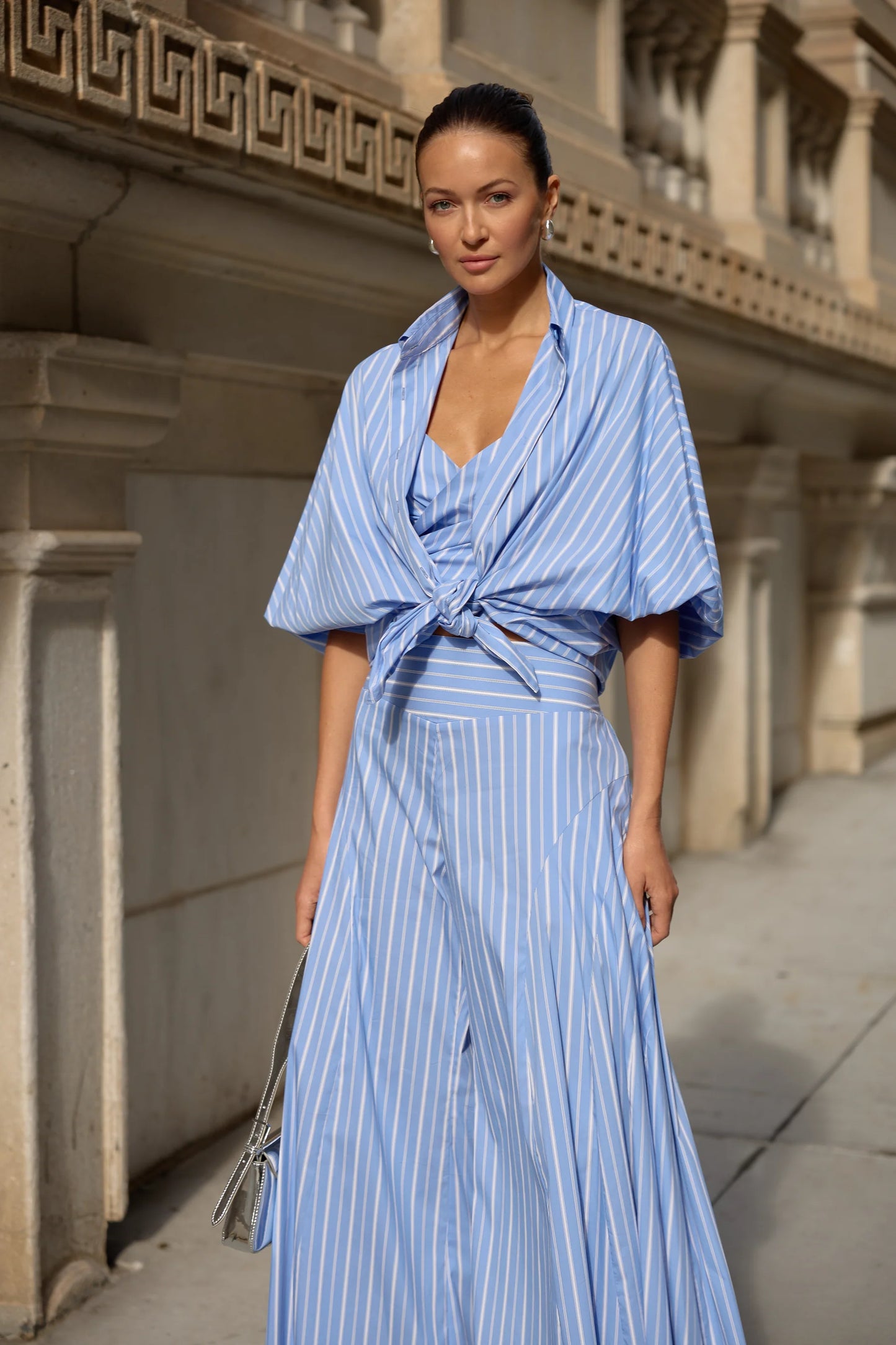Cotton Draped Cropped Camisole