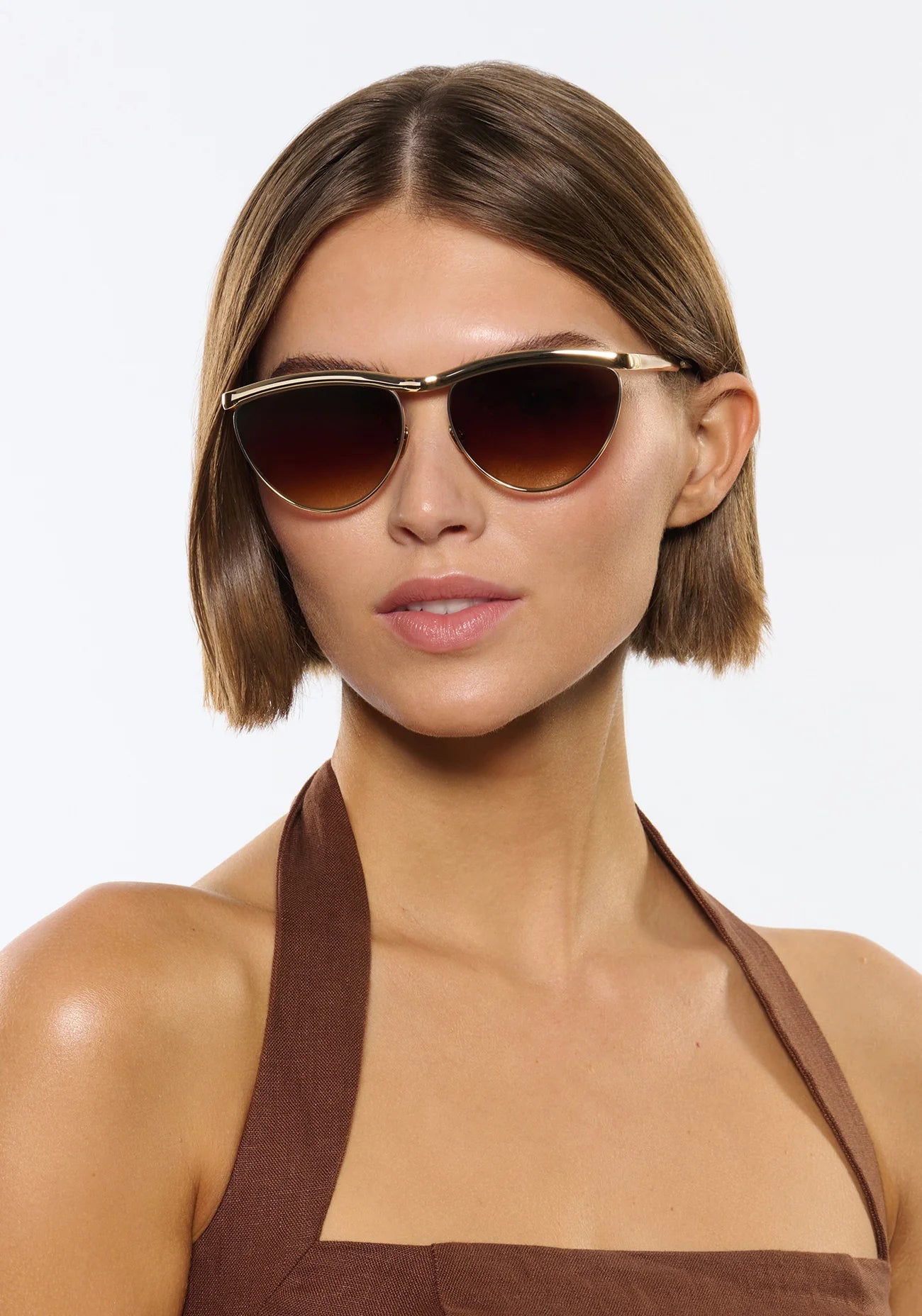HEIDI 12K Matte Black Fade Chrome+ Blonde Venezia Sunglasses