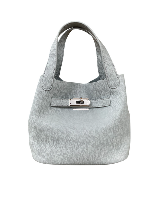 Leather Crossbody Bag Blue
