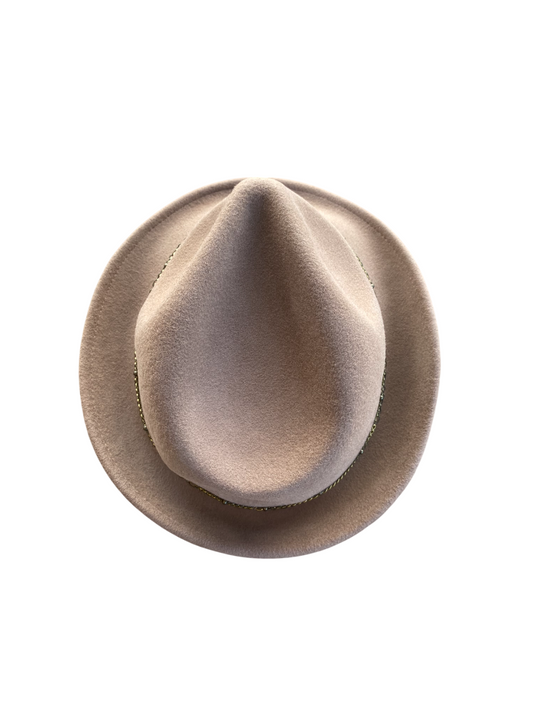 Fedora Wool Felt Hat Brown
