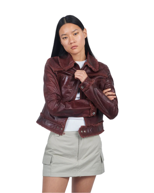 Hayden Vintage Leather Jacket Port