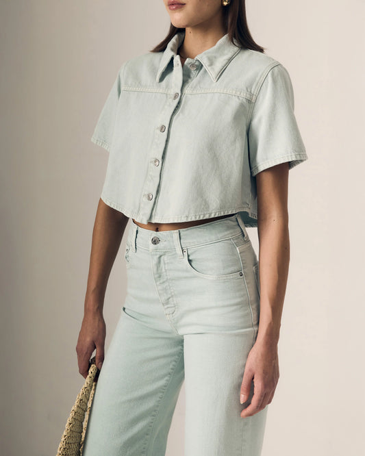 Short Sleeve Swing Shirt - Minty
