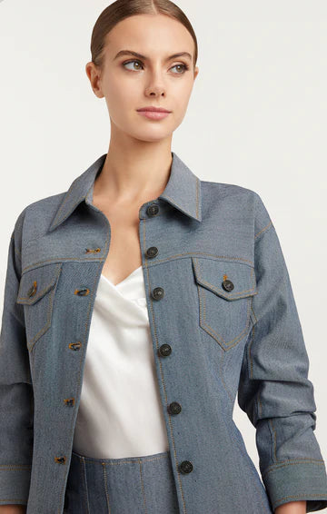 Reverse Scrunched Canyon Jean Jacket