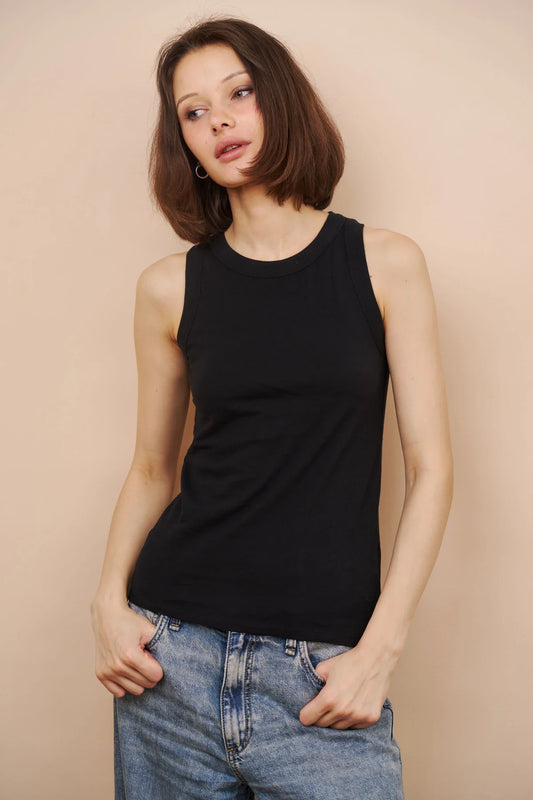DELUXE COTTON CREWNECK TANK