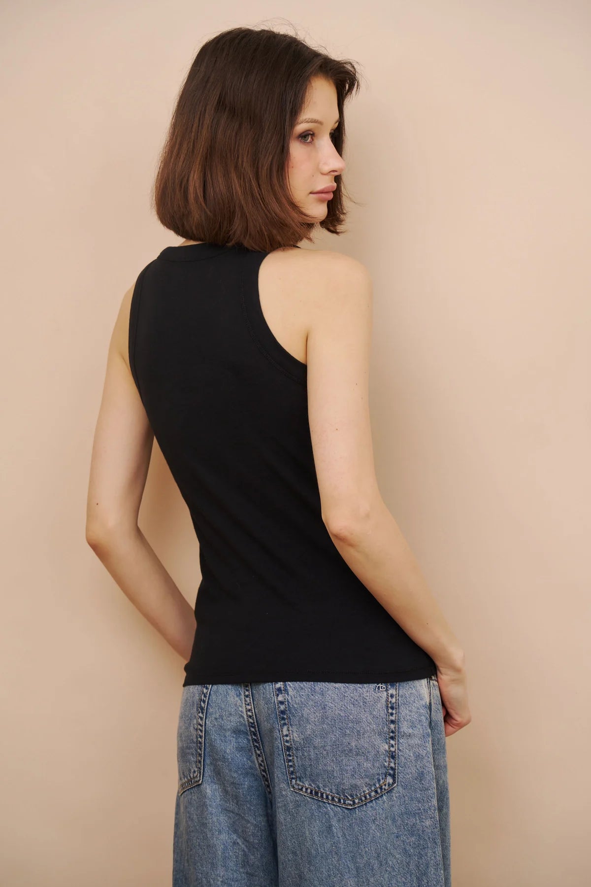 DELUXE COTTON CREWNECK TANK