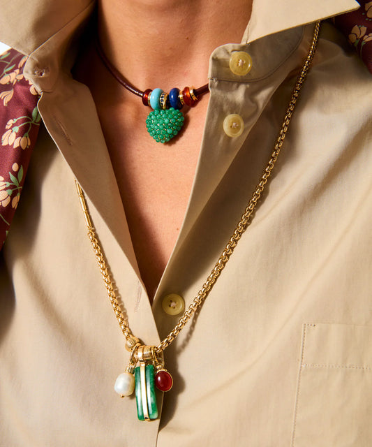The Stone Bar Pendant Necklace