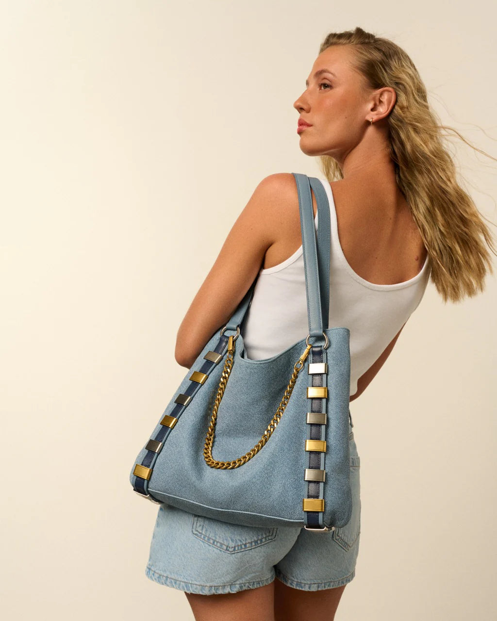 Denim Links Tote