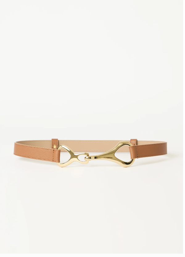 GIDEON LEATHER BELT - BROWN