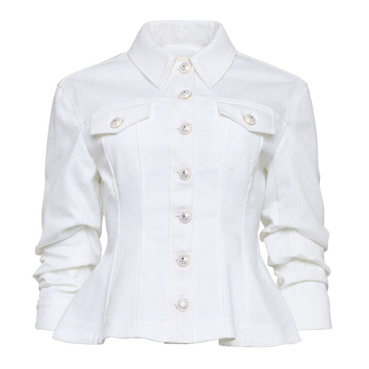 WHITE DENIM GINA JACKET