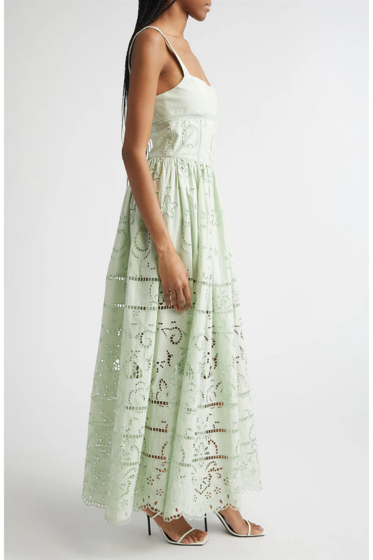 Anya Embr Sweetheart Midi Dress