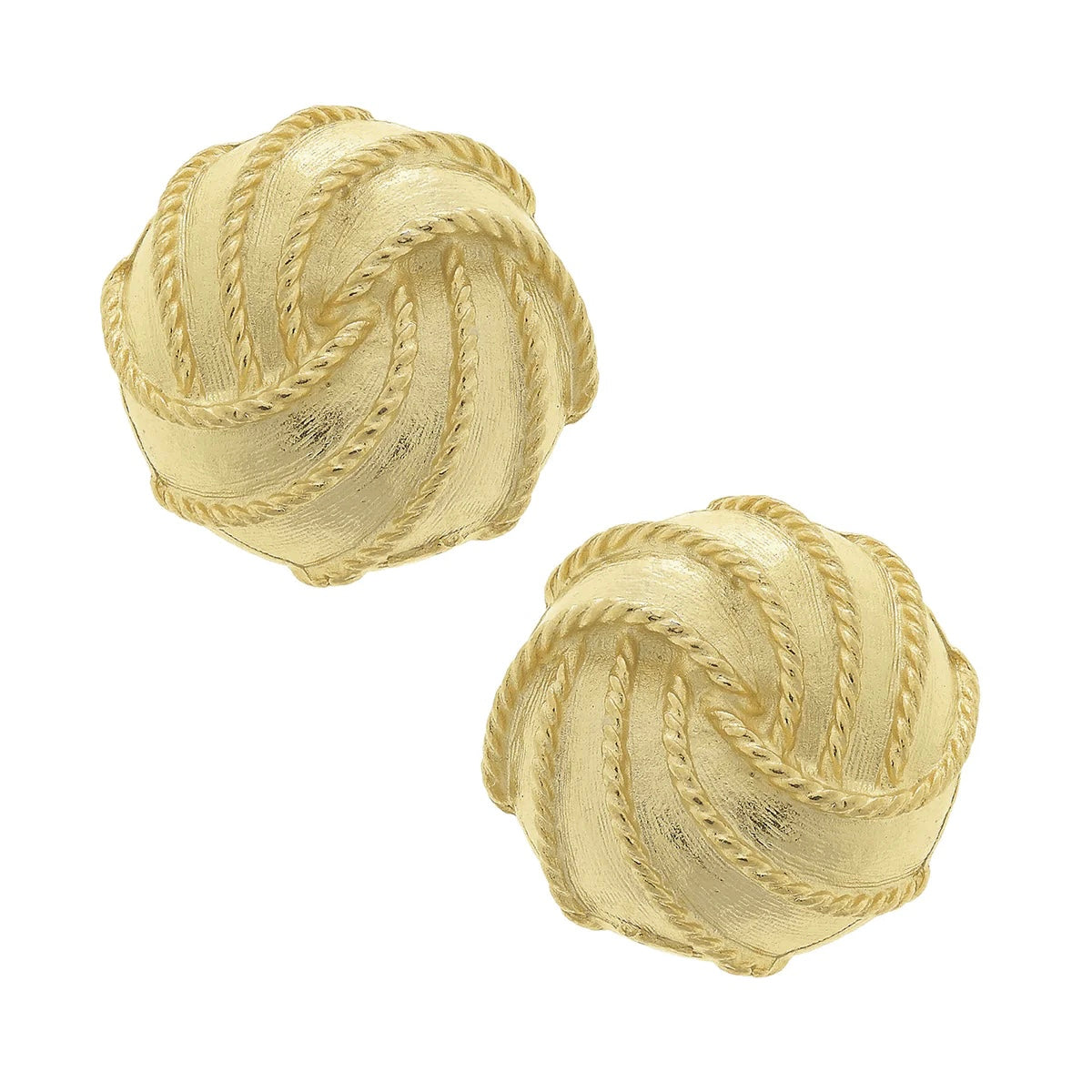 Gold Vintage Inspired Clip Earrings
