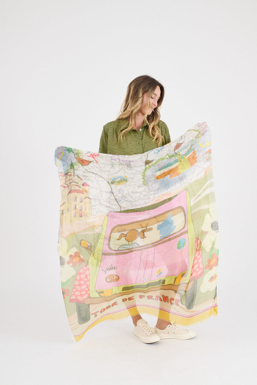 Gabie Scarf - Rose