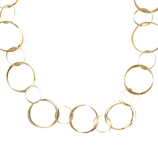 Large Handmade Chain 30" Necklace