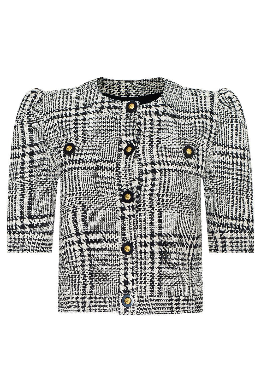 Allegra Short Sleeve Cropped Jacket