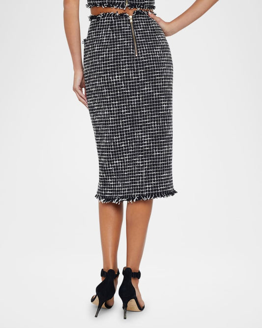 Tai Tweed Midi Skirt