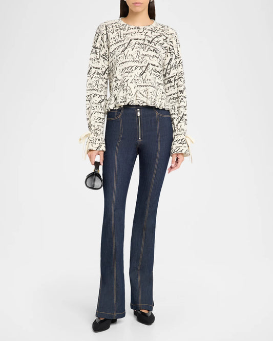 Cropped Love Journal Sweater