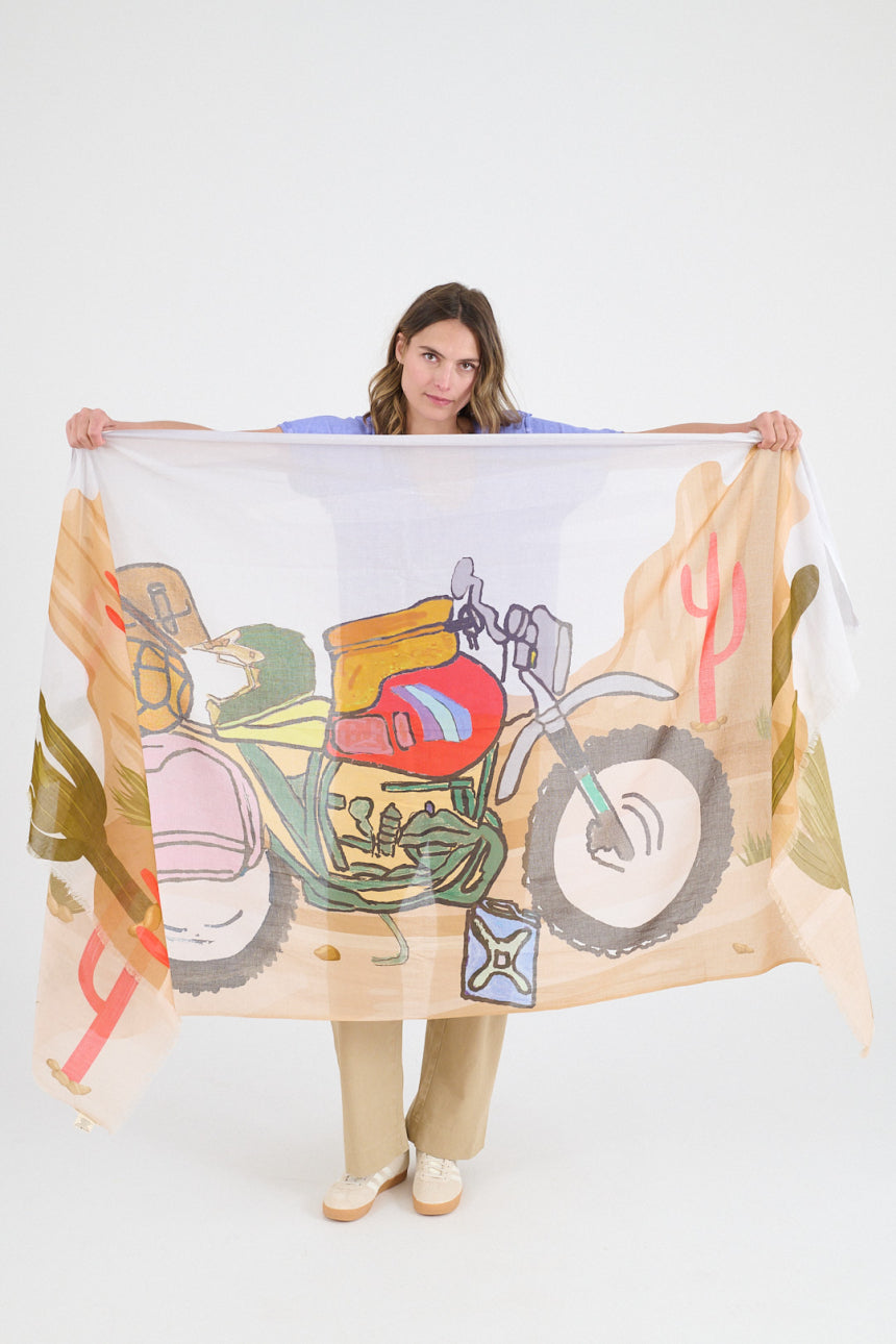 Roll Scarf - Beige