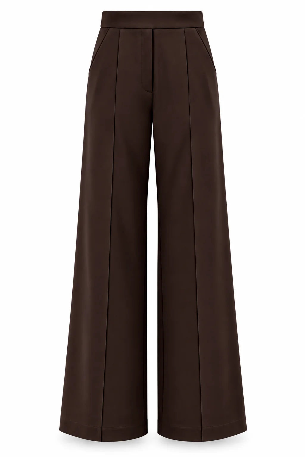 Espresso Wide Leg Pintuck Pant