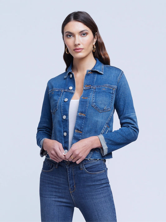 Janelle Slim Raw Jacket Authentique