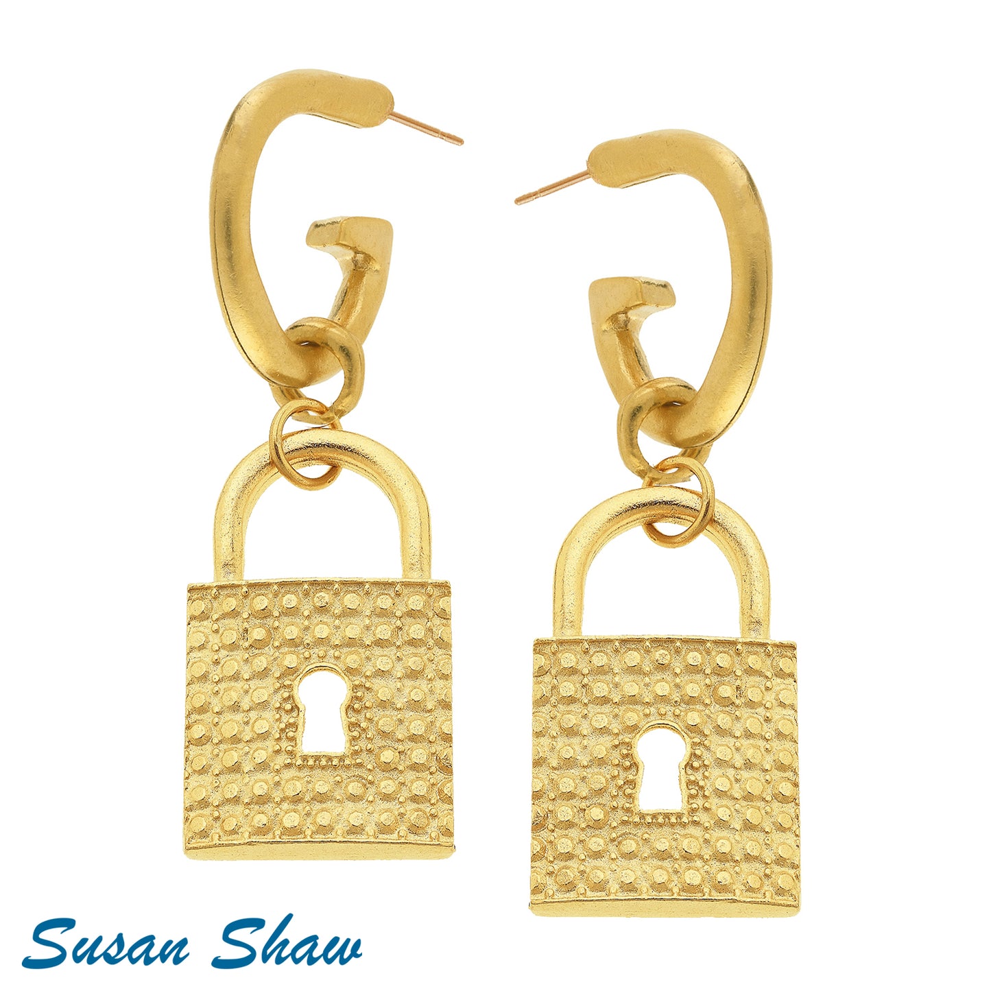 Gold Lock On Hoop Er