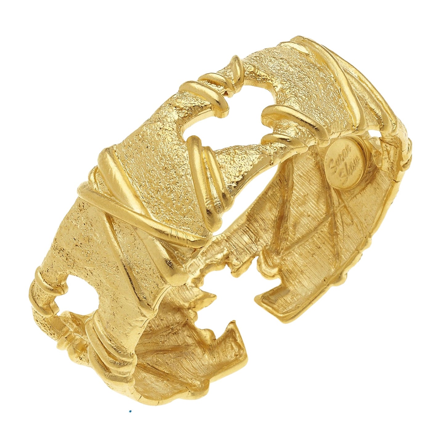 Gold Cut Out Bangle