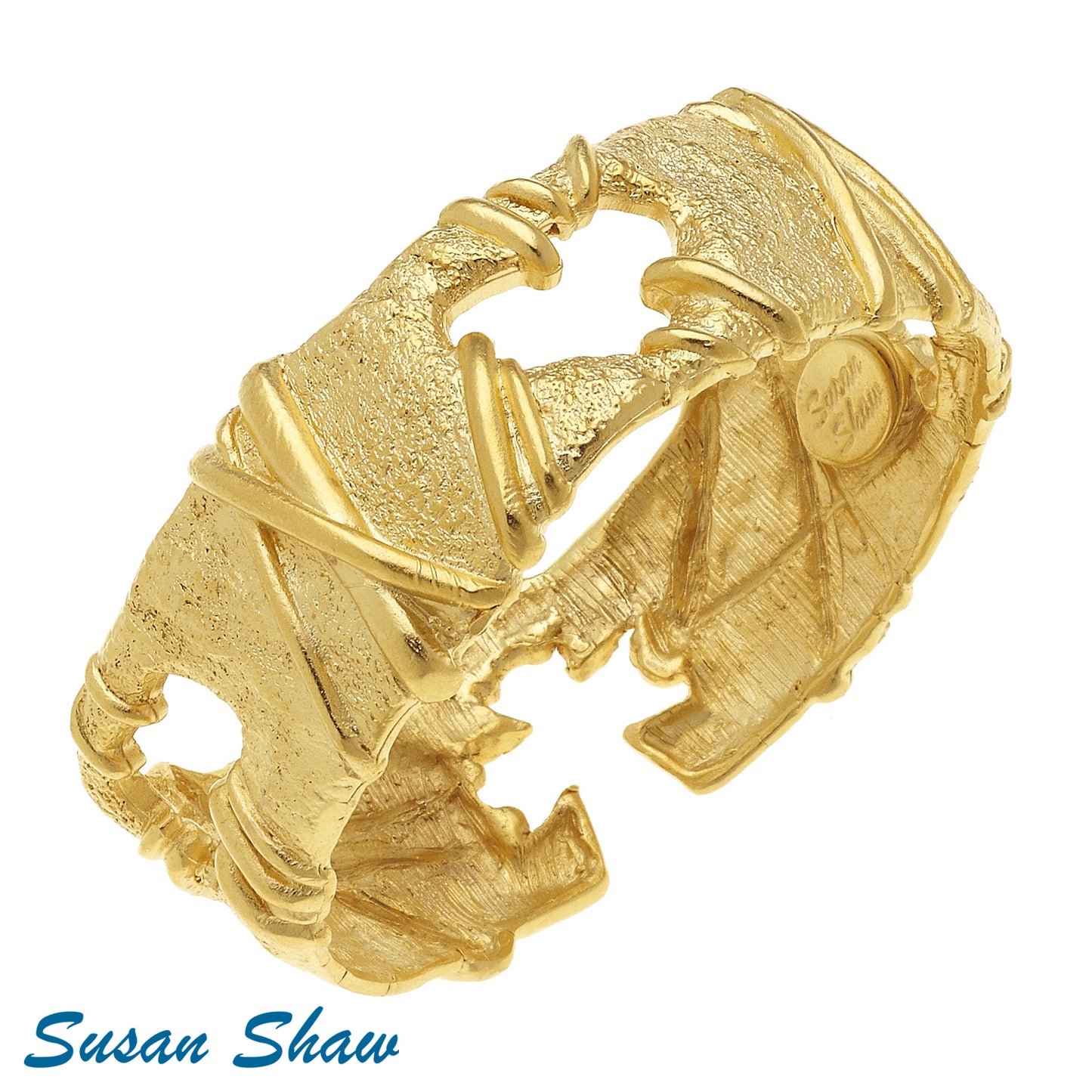 Gold Cut Out Bangle