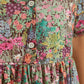 Dark Pink Anna's Haven Gallery Shirt Dress