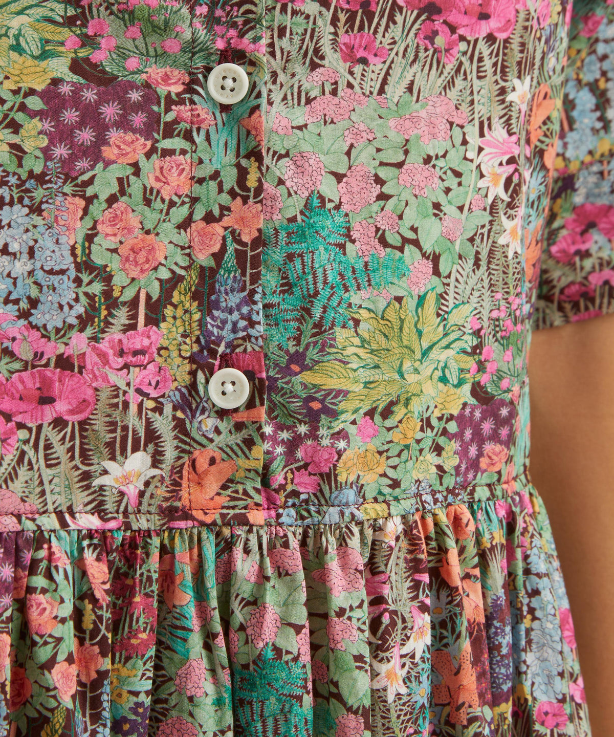 Dark Pink Anna's Haven Gallery Shirt Dress
