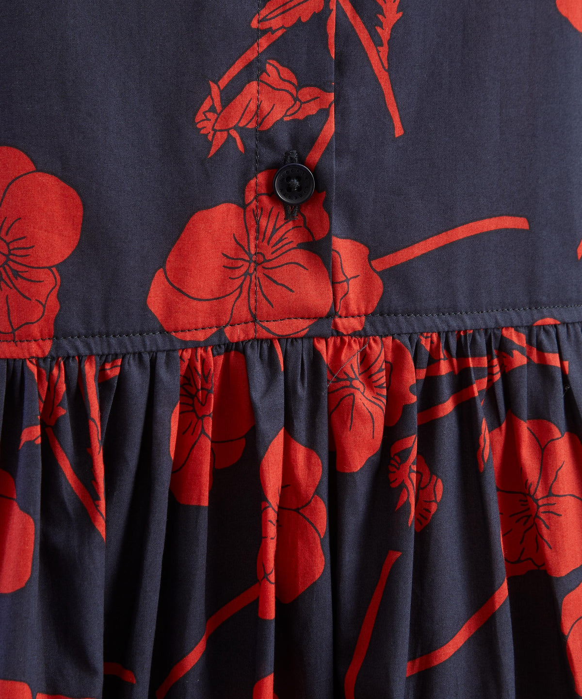 Navy Radiant Ros Gallery Shirt Dress
