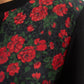 Black Carline Rose Silk Panel Cardigan