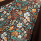 Brown Rachel Meadow Silk Panel Cardigan