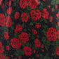 Black Carline Rose Jacquard Slip Skirt