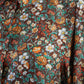 Brown Rachel Meadow Puff Sleeve Silk Shirt