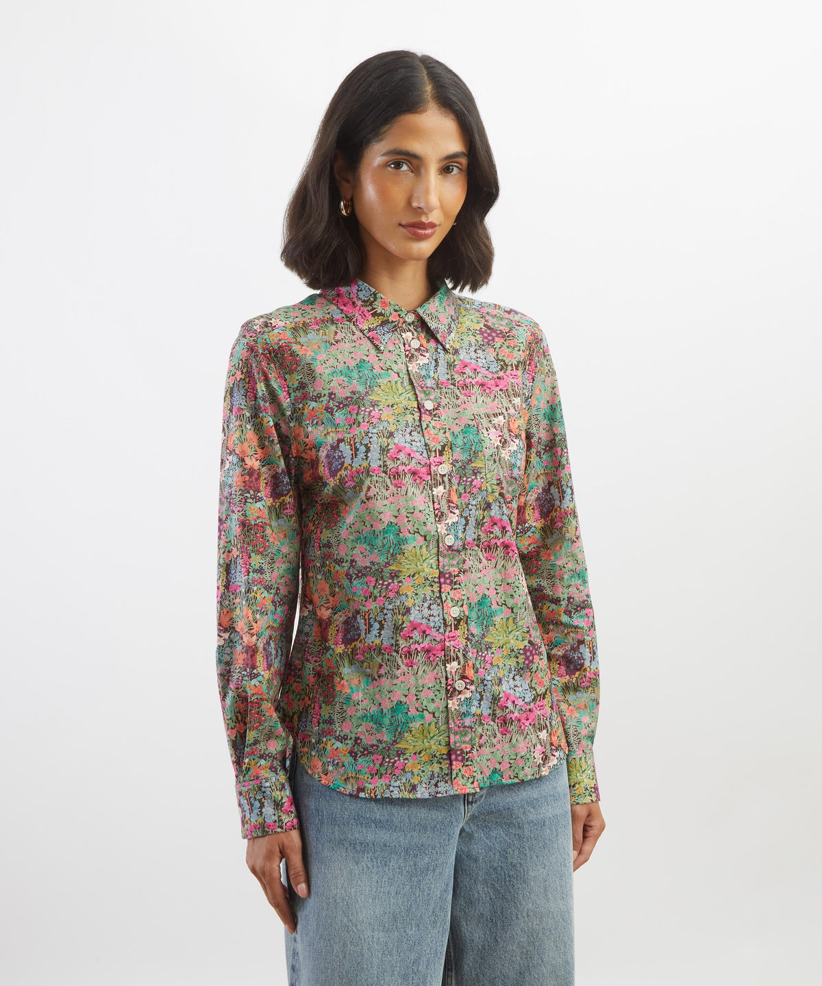 Dark Pink Anna's Haven Fitted Shirt