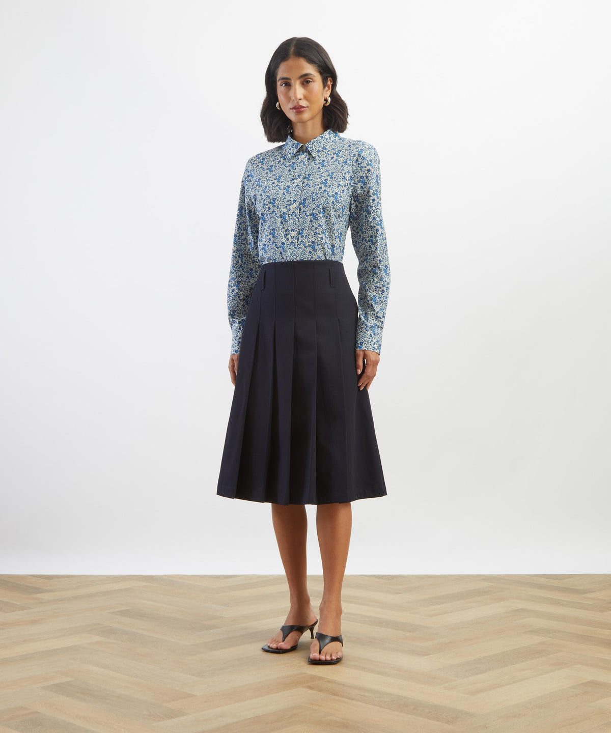 Blue Emma and Georgina Fitted Shirt