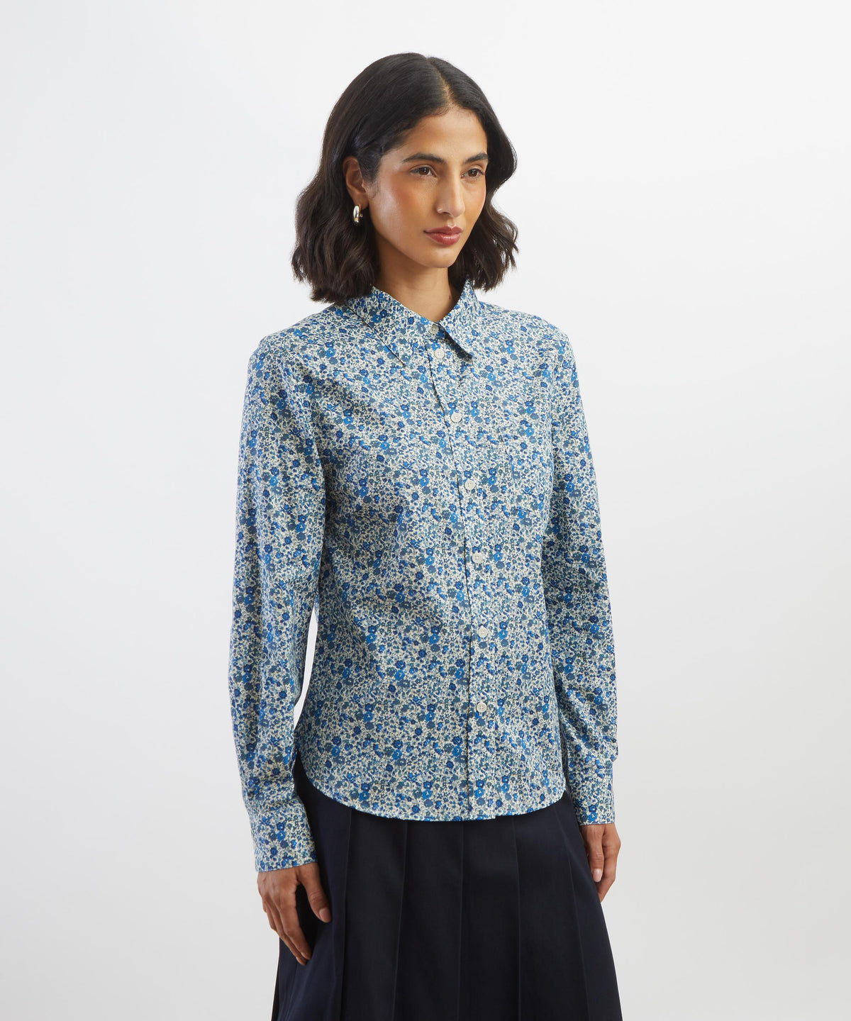 Blue Emma and Georgina Fitted Shirt